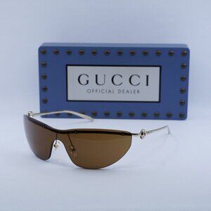 Final Price! Gucci GG1700S 004 Gold Brown Sunglasses